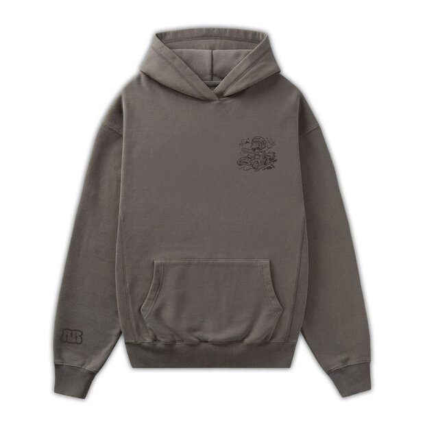 Arlows Turtle Hoodie Taupe